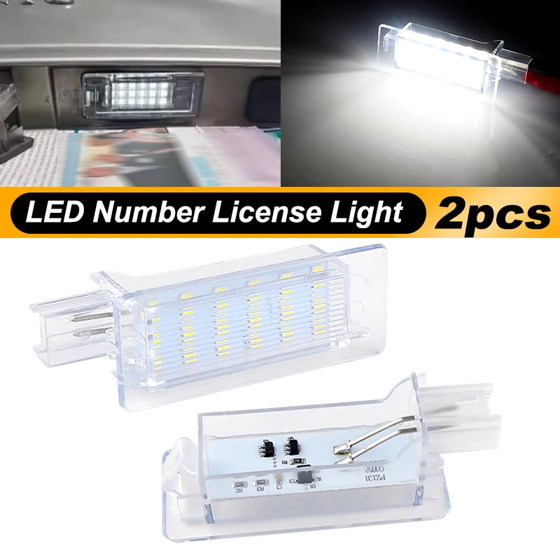 

2x светодиодный светильник номерного знака белого цвета Canbus для Renault Scenic Espace Modus Zoe BFM Twingo II CN0 OEM: 8200013577