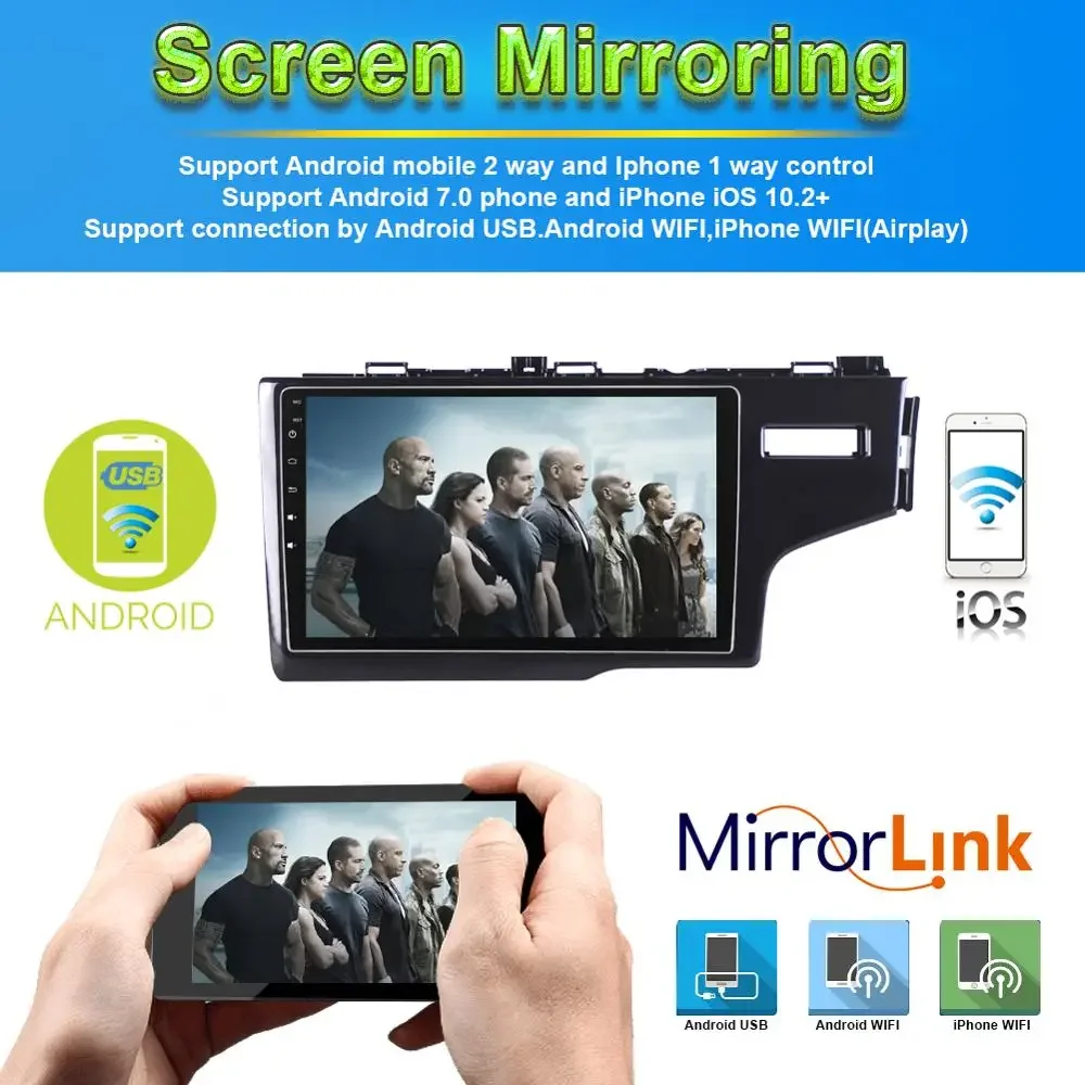 9-дюймовый Android 12 авто радио стерео мультимедийный DVD-плеер для Honda Fit/Jazz 2014 годов