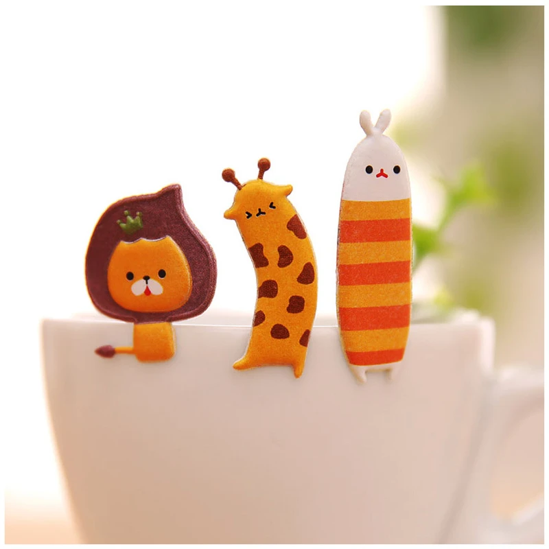 

4pcs Handbook Stickers Cartoon Children Bump Stickers Three-dimensional Sponge Stickers Cartoon Mobile Bubble Stickers