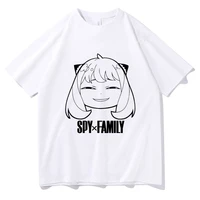 2022 new funny anime spy x family anya forger print t shirt men women fashion fitted t shirts unisex tees aesthetic short sleeve