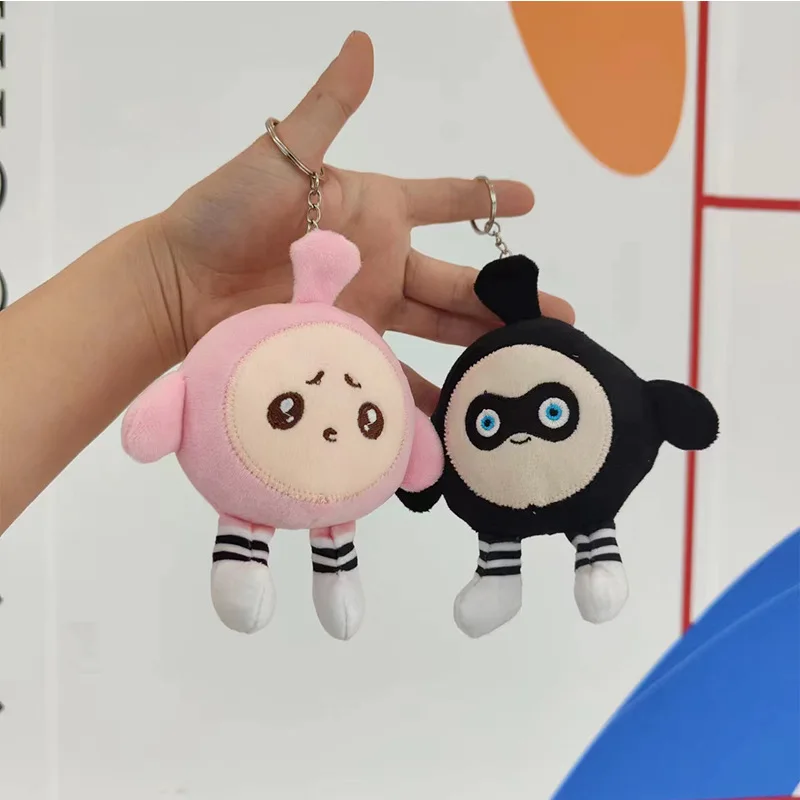 

Internet Celebrity Cross-Border Cute Egg Puff Party Small Pendant Doll Plush Toy Doll Schoolbag Bag Charm Keychain 1