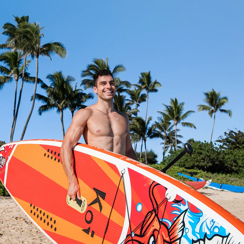 

SUP Inflatable Stand Up Paddle Board SupBoard Surfboard Kayak Surf set 11’*33‘’*6‘’ with Backpack,leash,pump,waterproof bag,fins
