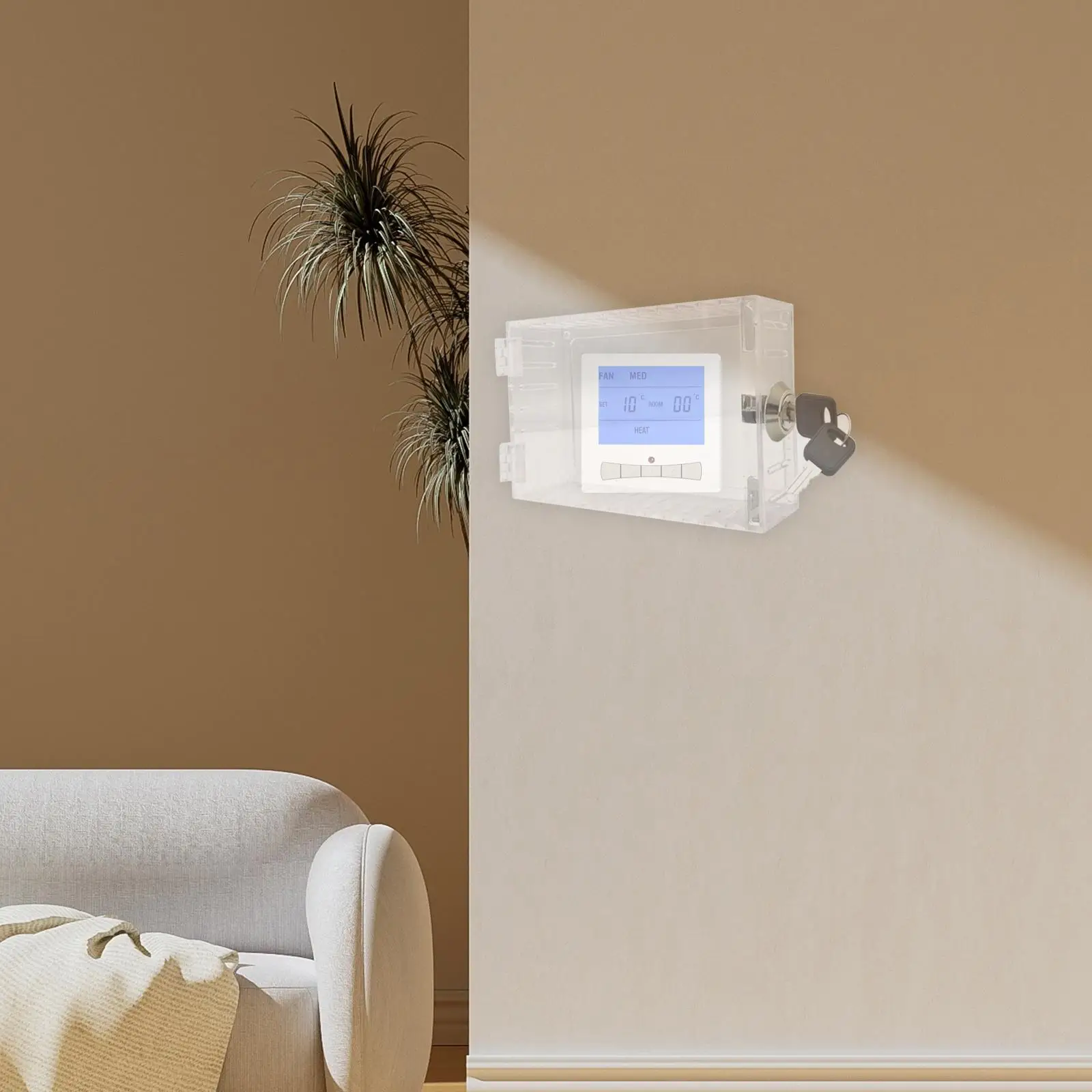 

Thermostat Lock Box Universal Thermostat Cover Box for Schools Home Public
