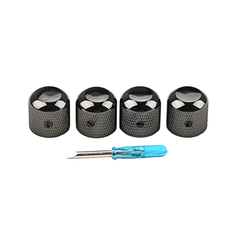 

4Pcs Electric Guitar Knobs Guitar Potentiometer Control Knobs 6mm Rotary Shaft Speed Control Knobs Volume Tone Knobs Set