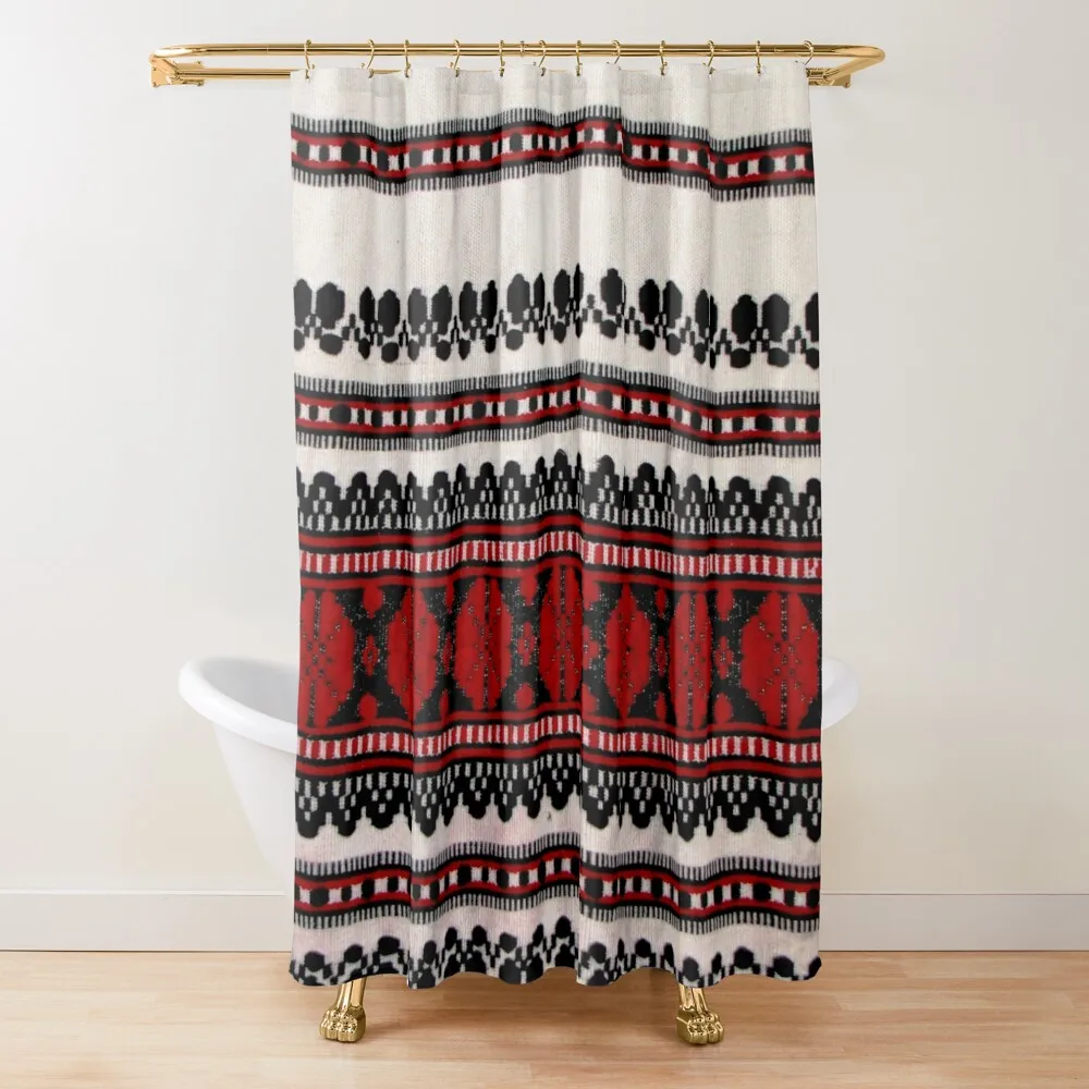 

Traditional Romanian Style Anti-Mold Waterproof Shower Cabin Bathroom Accessory Curtain For Bedroom Novelty Shower Curtains