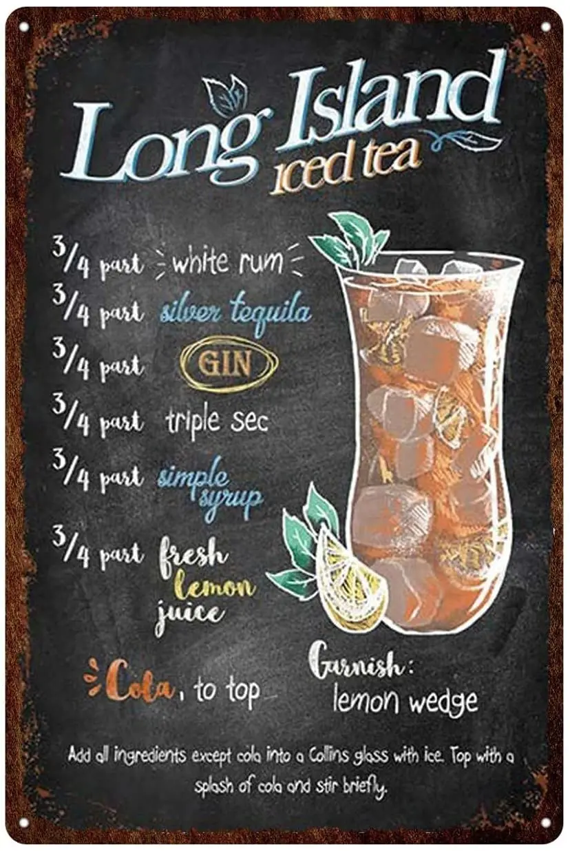 

Коктейльный винтажный жестяной фотопостер для бара, паба, клуба, домашний Настенный декор 20x30 см в