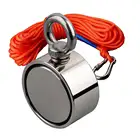 2022 90-140 кг * 2 Наружный двусторонний супер спасательный Магнит набор Неодимовый N52 Сильный поиск магниты для рыбалки 10 м Канат