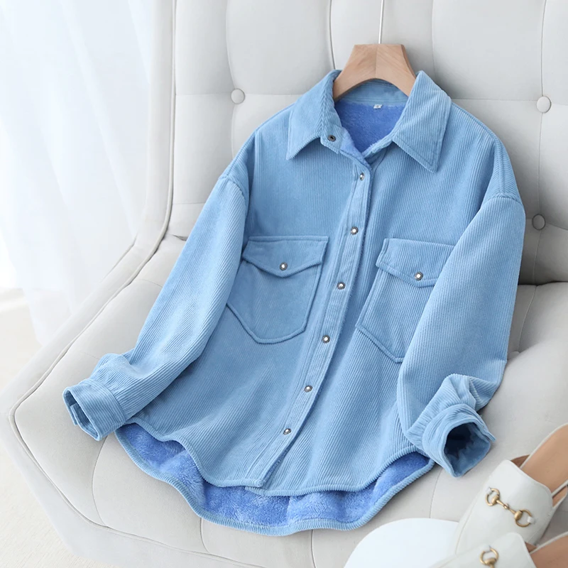 Осенне-зимняя новая плюшевая утолщенная Женская Повседневная Корейская