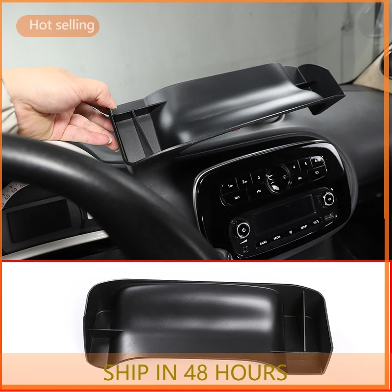 

Детали интерьера для Smart 453 2015-2021, боковой ящик для хранения с центральным управлением приборной панели автомобиля, боковой ящик для хранени...