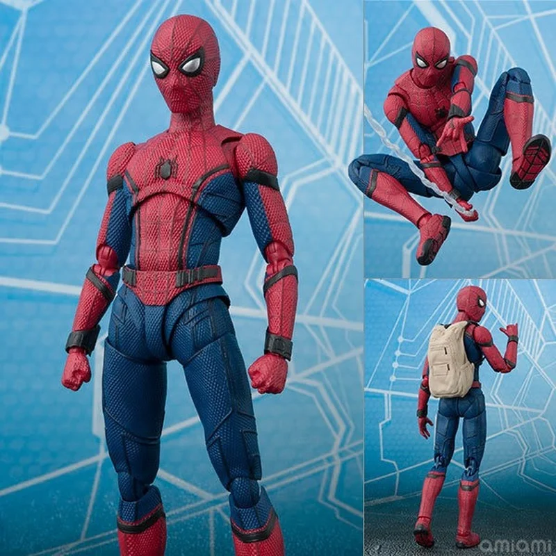 

15cm Disney Marvel Spiderman Figure SHF Spider Man Homecoming PVC Anime Action Figure Model Toy Children Toys Christmas Gift
