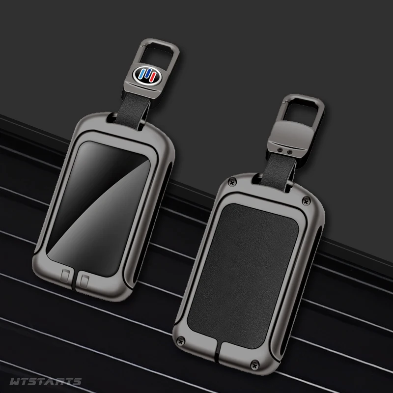 

Zinc Alloy Car Leather Keychain Case For Volvo XC40 XC60 XC90 S60 S90 V90 T5 T6 T8 Key Protection Case Interior Accessories