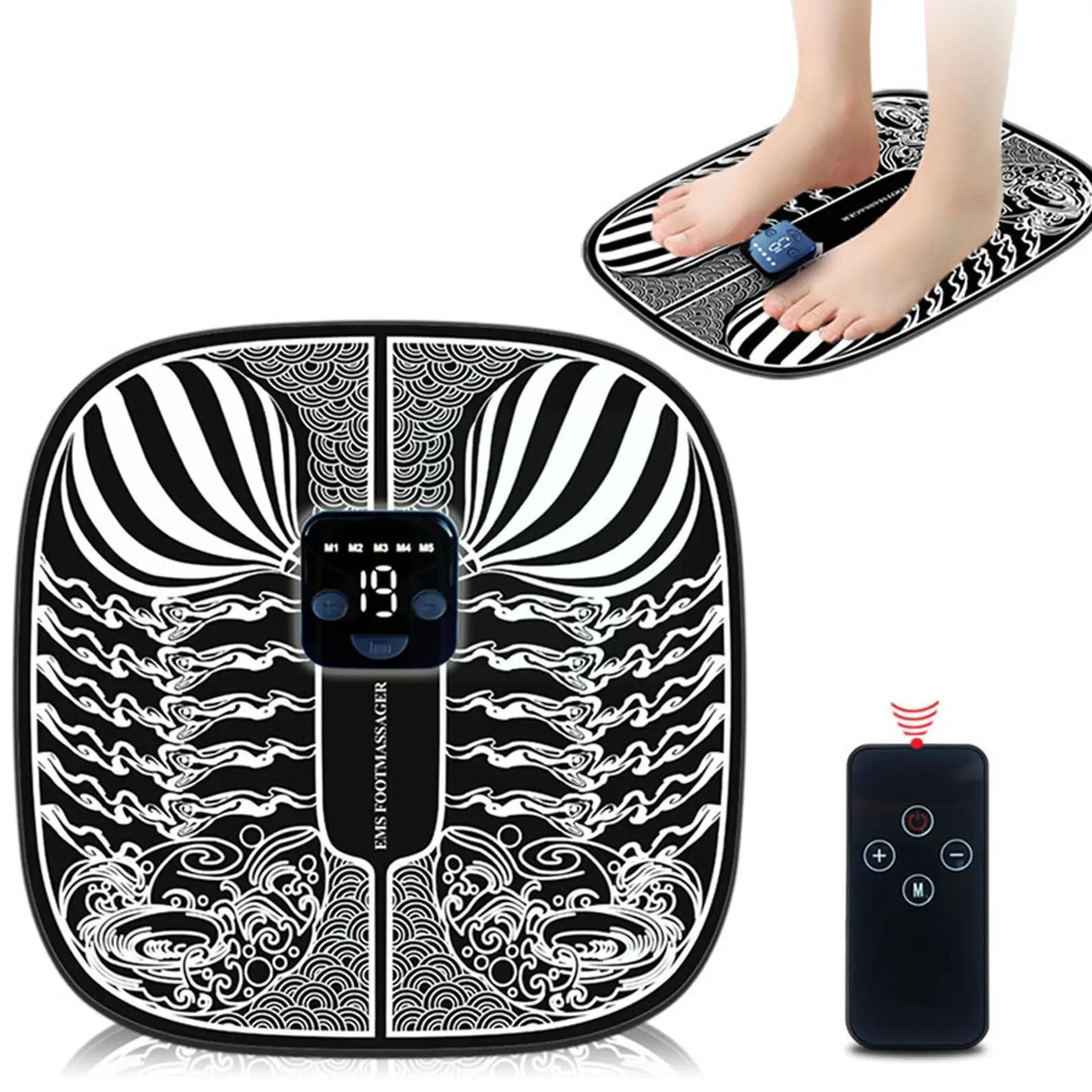 

Electric EMS Foot Massage Mat Physiotherapy Muscle Shaping Care Acupuncture Pad Cushion Leg Foot Pain Relaxation Massage I2C1