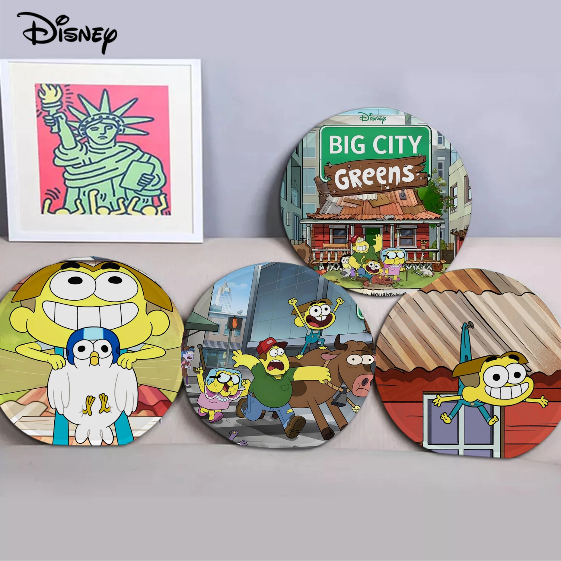 

Disney Big City Greens Cushion Mat Tie Rope Chair Cushion Soft Office Car Seat Comfort Breathable 45x45cm Chair Mat Pad