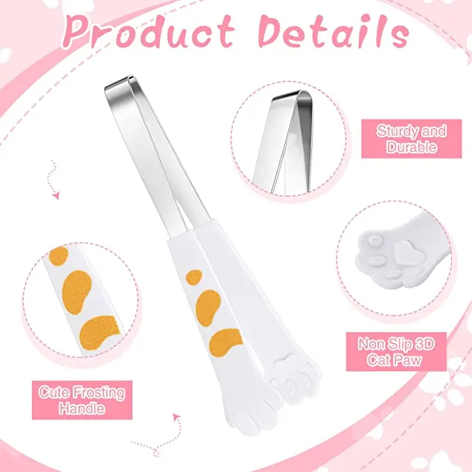 

Щипцы в форме когтя для еды, милые Мультяшные столовые приборы, кухонные принадлежности