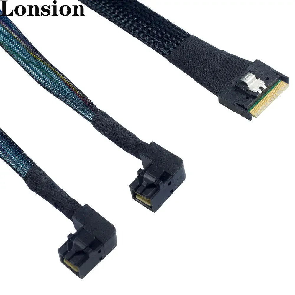 Соединительный кабель MINI SAS Slimline SFF-8654 8i 4.0 к HD SFF-8643