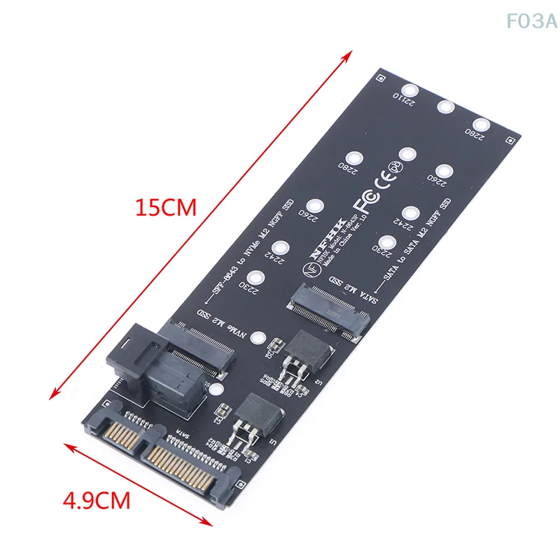 1 шт. новый 22-контактный адаптер SATA SFF-8643 к комплекту M.2 U2 NGFF M-Key Slimline SAS NVME PCIe SSD