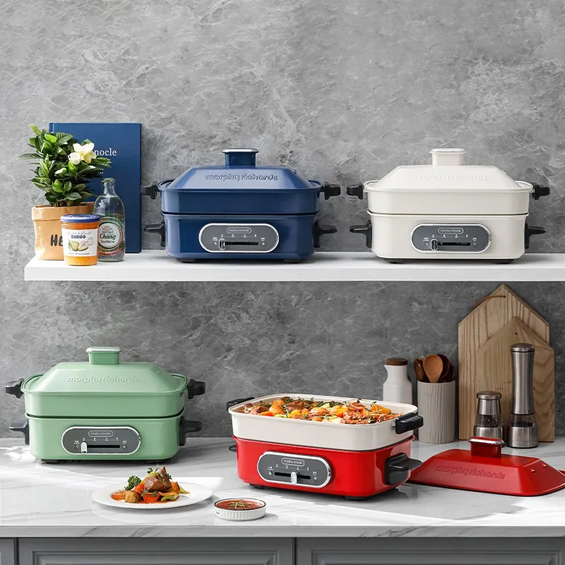 Многофункциональная электрическая плита Morphy Richards сковорода для барбекю 1400 Вт