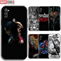 marvel avengers phone case for samsung galaxy m11 back funda bumper carcasa silicone cover black soft tpu