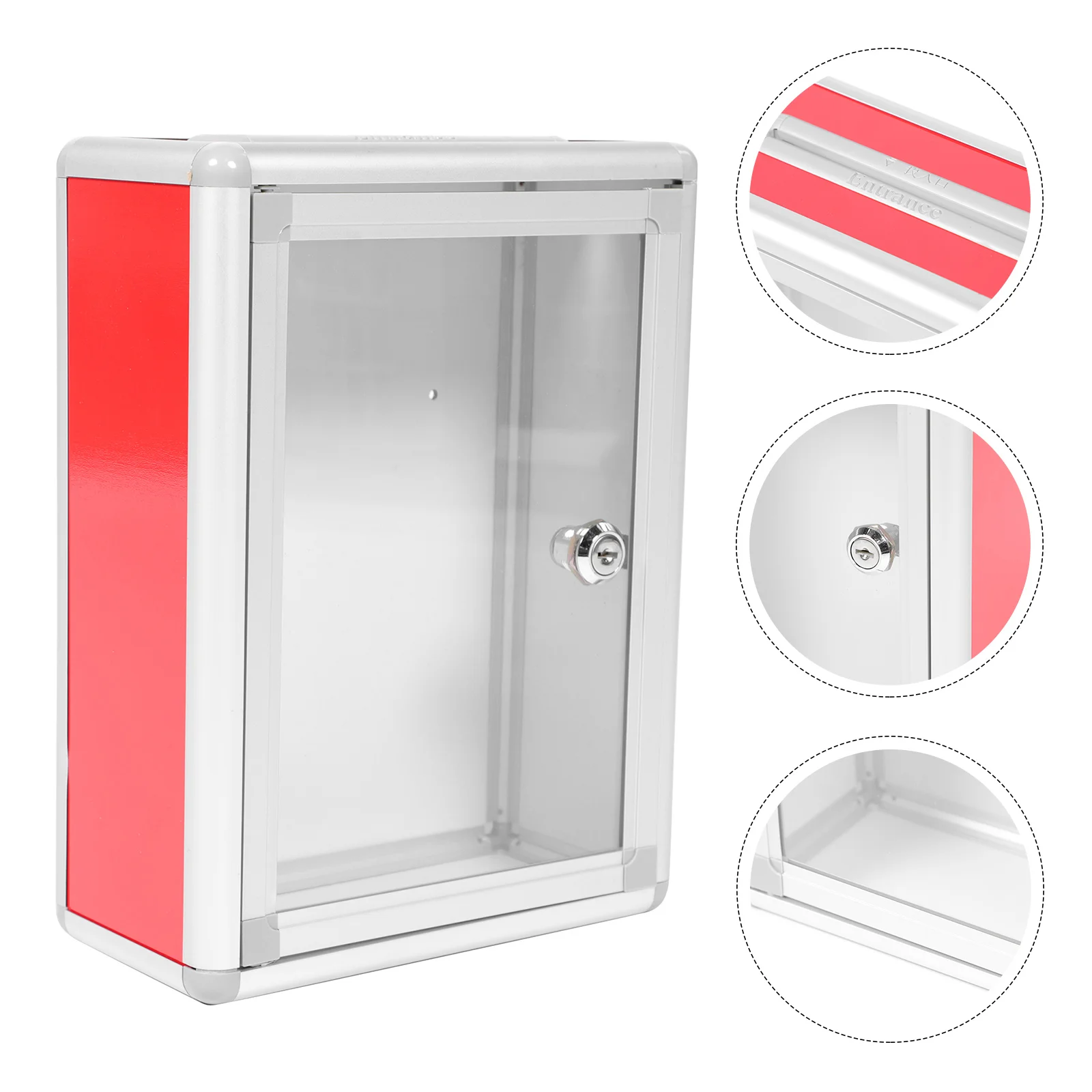

1pc Letter Case Key Drop Box Wall-mounted Letter Box Outdoor Newspaper Box