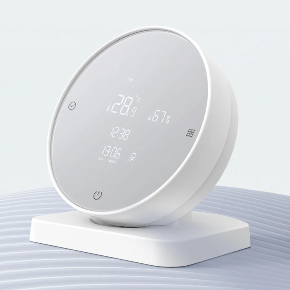 

WHS20 Tuya Temperature Humidity Sensor Detector Accurate Display WiFi Indoor Thermometer Hygrometer Monitor APP/Voice Control
