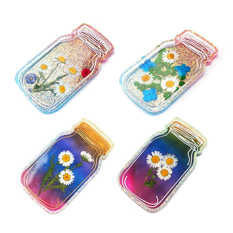 

4XBE DIY Epoxy Crystal Resin Scented Tray Bottle Mold for DIY Jewelry Holder Home Decoration