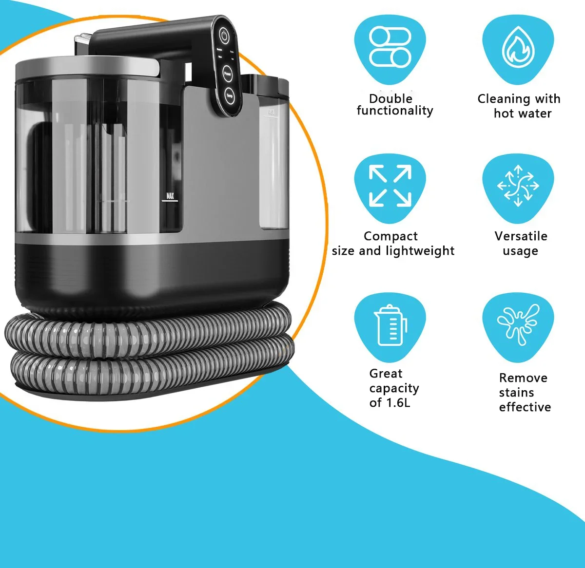 Аппарат для мойки сухих и влажных ковров с подогревом