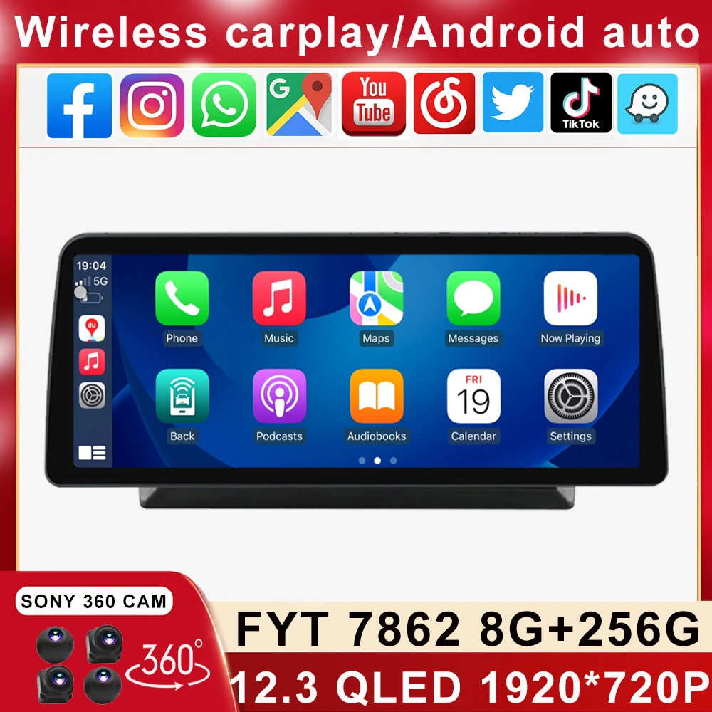 12 3 дюйма 4G 1920*720 для Volkswagen Nissan Hyundai Toyota Android автомобильный стерео Мультимедийный