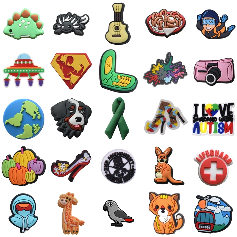 

Decorations for Crocs Women Charm Packs Boy Shoes Accessories Wholesale Bulk Para Pins Set Jeans Girl Men Kids Shoe Charms Gifts