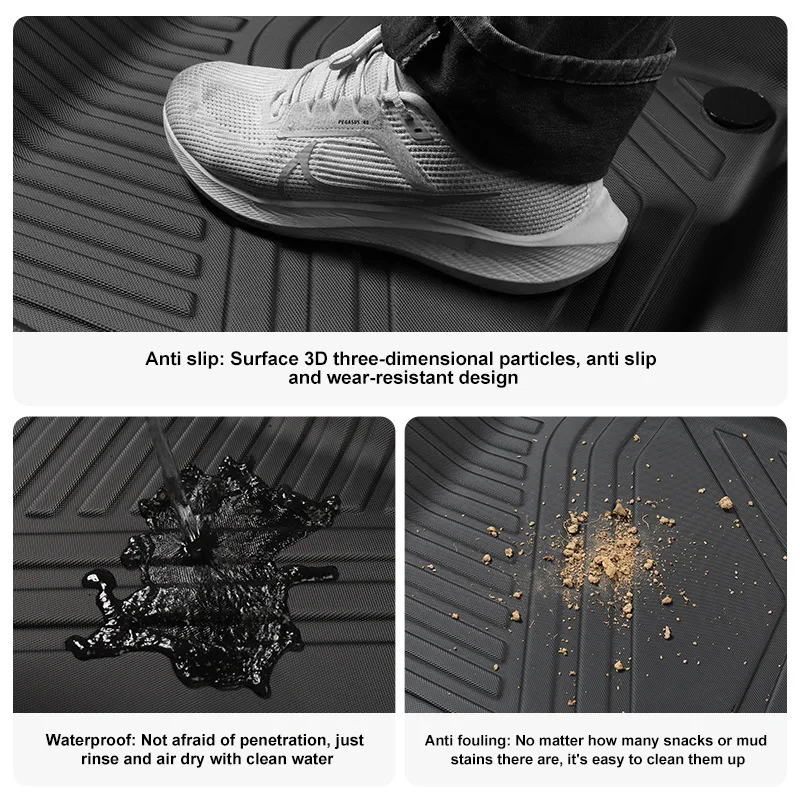 Автомобильные коврики для Kia NIRO Pure electric 2019-2022 подушечки ног из ТПЭ передние RHD руль