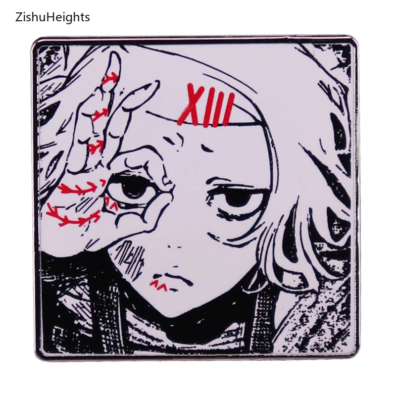 Juuzou Suzuya Manga Enamel Pin Japanese Fashion Anime Tokyo Ghoul Brooch Buttons Badge Gift Backpack Decoration Jewelry