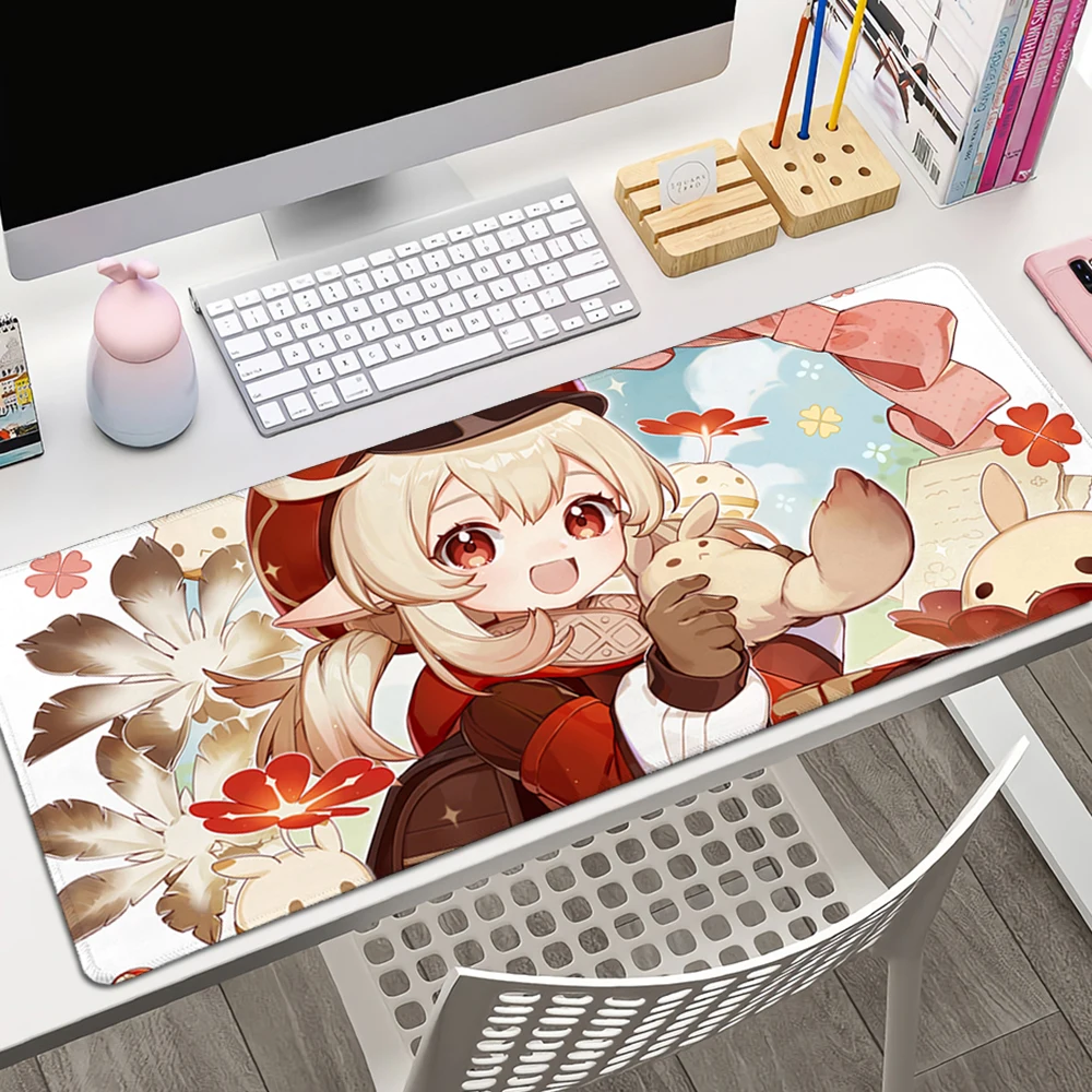 Игровой коврик для компьютерной клавиатуры Genshin Impact Klee 90x40 см с большой скоростью