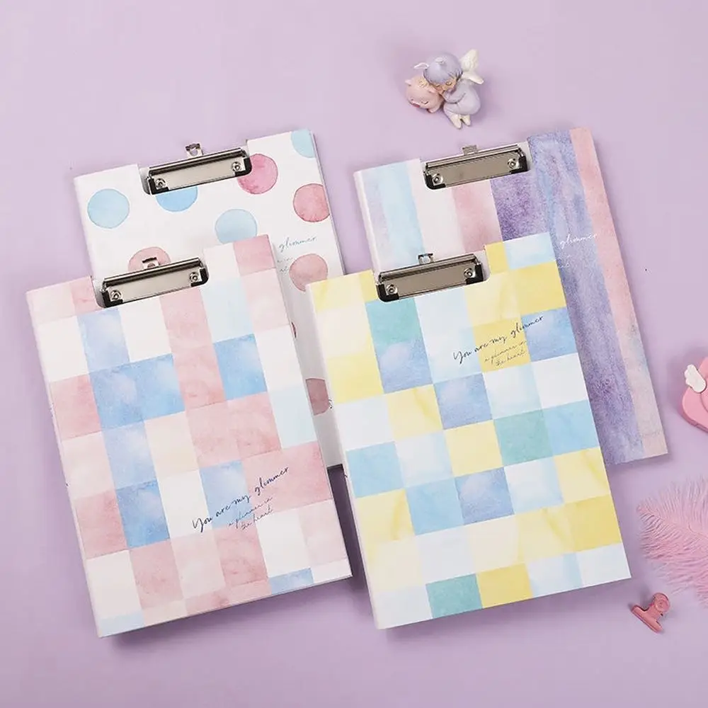 

With Hanging Hole A4 Paperboard Test Paper Folder Writing Pad Exam Pad Document Board Clip File Folder A4 Clipboard