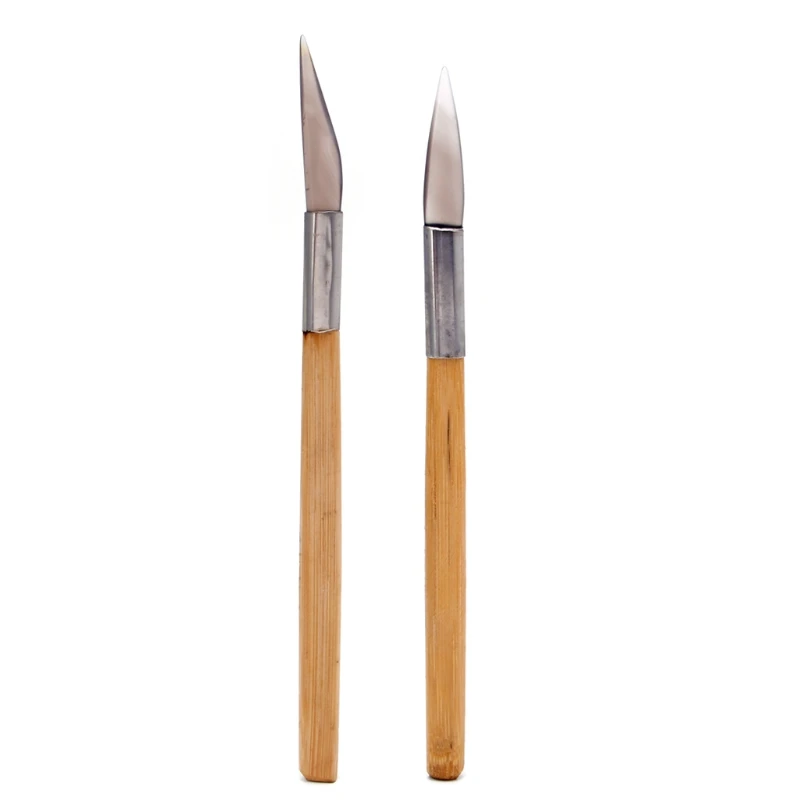 

Agate Burnisher Polishing Knife Edge With Bamboo Handle Jewelry Making Tools New