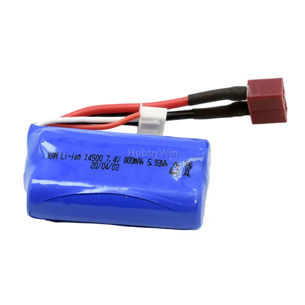 

Haiboxing 18031 Battery 7.4V 800mAh T plug for HBX 1/18 RC Model Buggy Truck Truggy 18856
