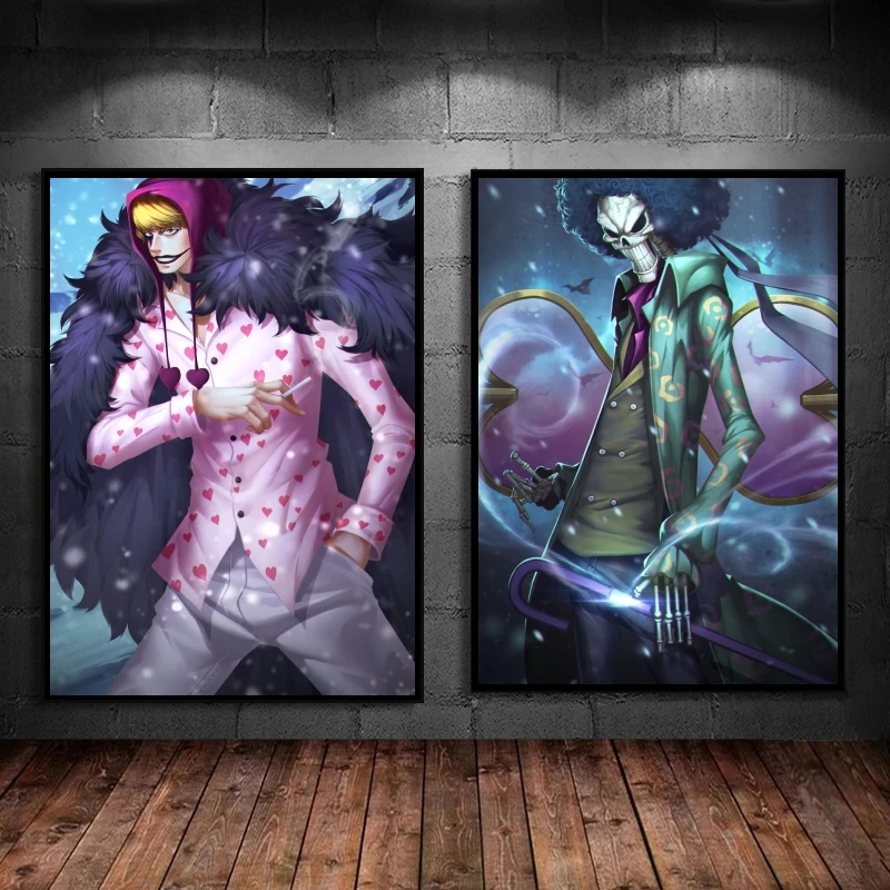 

Canvas Art Walls Painting Anime One Piece Corazon Aesthetic Poster Gifts Modern Living Room Cartoon Character Picture Classic