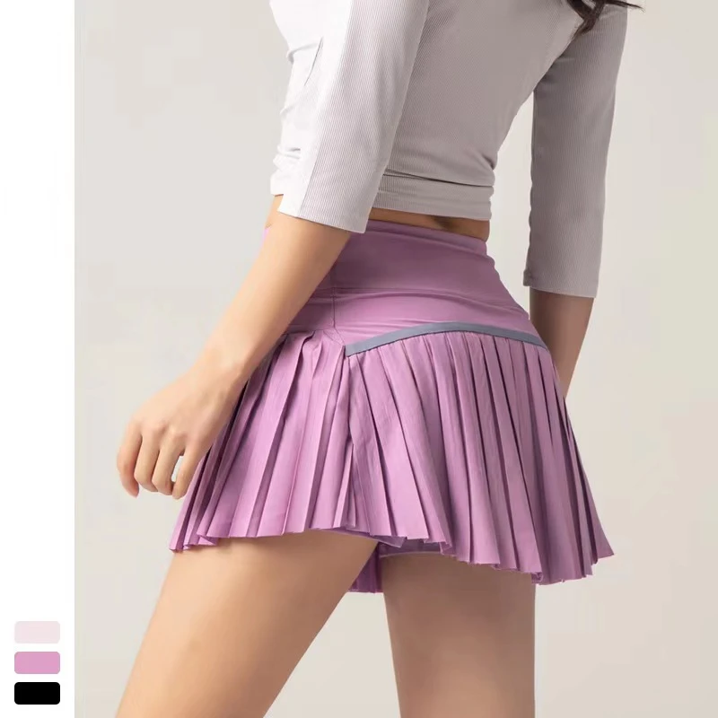 

Cloud Hide Women Sports Tennis Skirts Golf Skirt Fitness Shorts High Waist Athletic Running Short Quick Dry Sport Skort Pocket