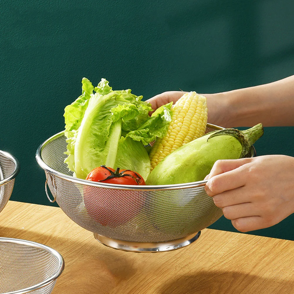 

Fine Mesh Strainer Filter Screen Stainless Colander Strainers Steel Small Kitchen Basket