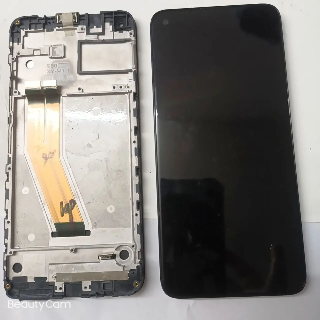 

Original Touch Screen + LCD Display With Frame Digitizer Assembly Replacement Parts Accessory For OUKITEL C21 PRO,Used