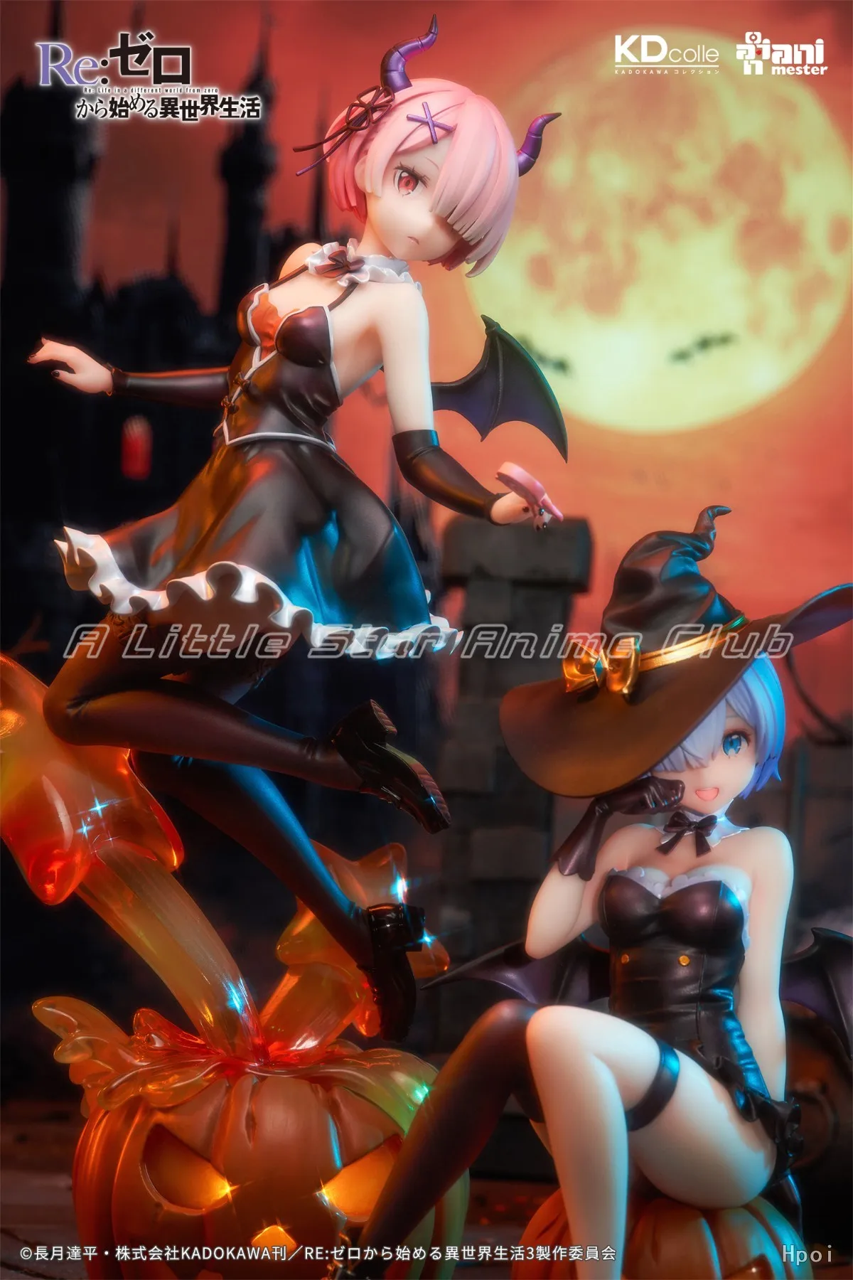 Фото В наличии оригинальная KADOKAWA KDcolle Re ZERO Starting Life in Another World RAM/REM Magic Night Magic аниме фигурка модель подарочная игрушка №2