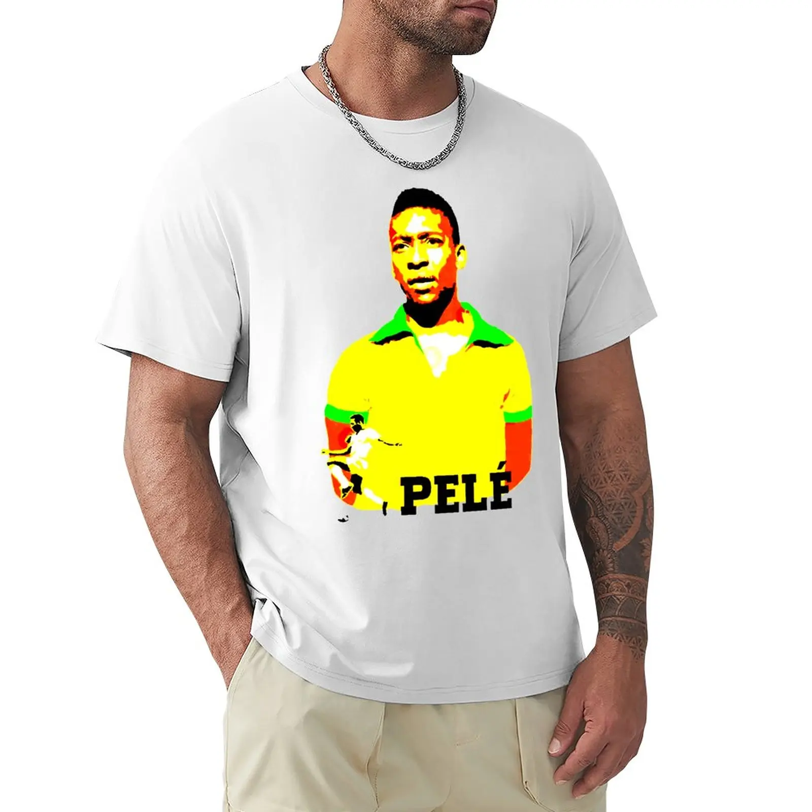 

Brazil 5 Nascimento And Pelés Peles Football Team Movement Kemp Casual Graphic Tshirt High Grade Leisure USA Size