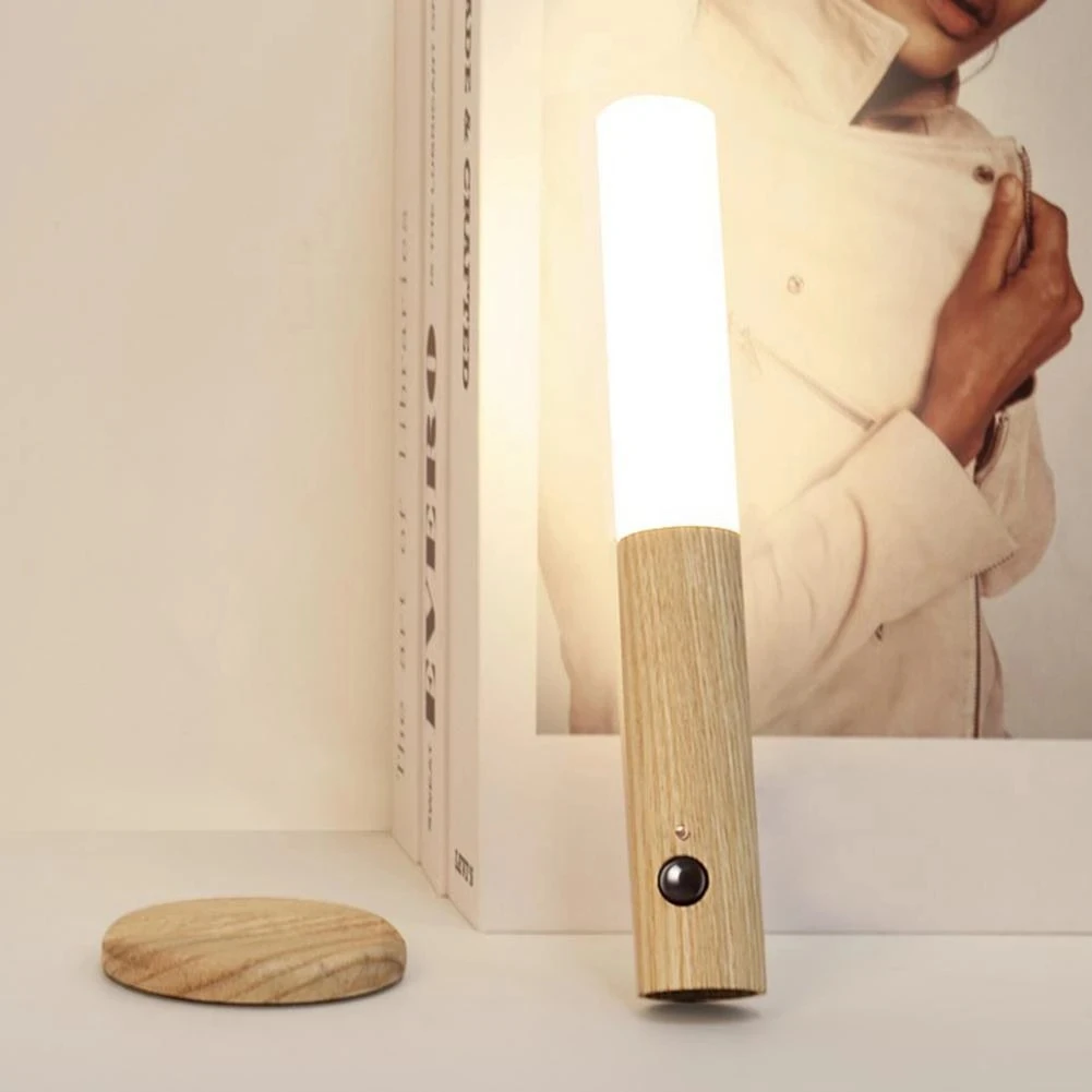 

LED Night Light Wall Lamp Kitchen Cabinet light Closet light Wireless Home Bedroom Table Move Lamp Bedside Lighting Night Light