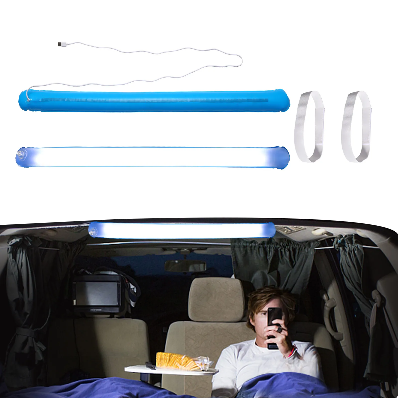 

Портативная Световая трубка, переносной походный фонарь с питанием от USB, походный фонарь