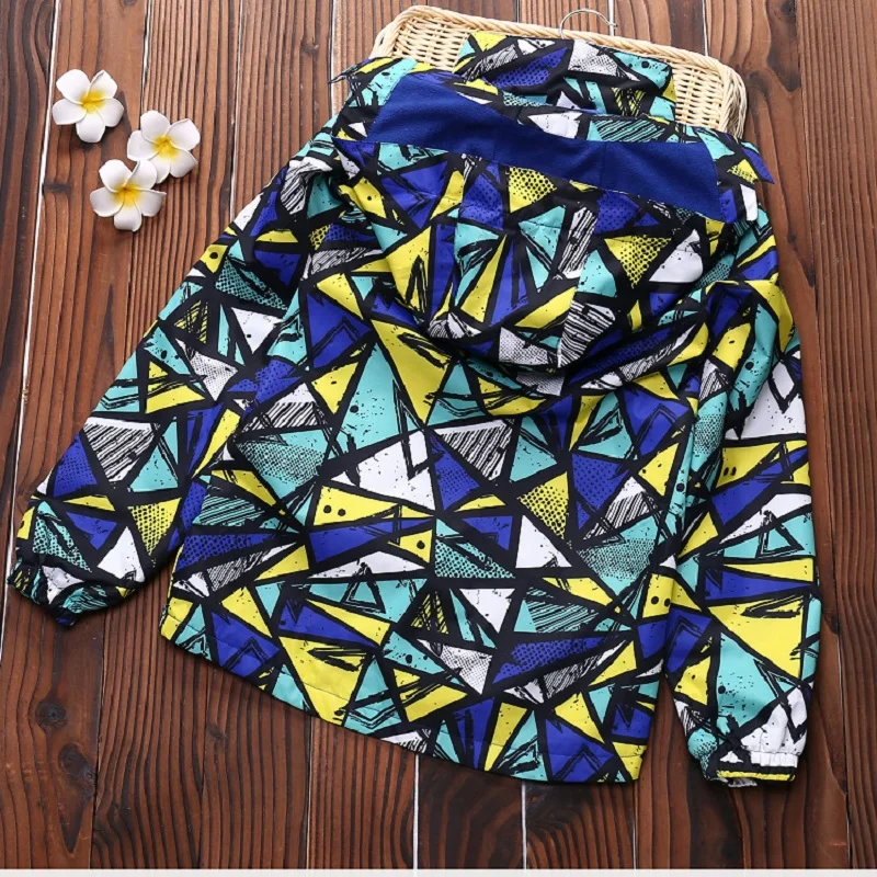 Waterproof Child Coat Baby Boys Girls Jackets Warm Children Outerwear Clothing Detachable Cap Polar Fleece For 3-16 Years Old