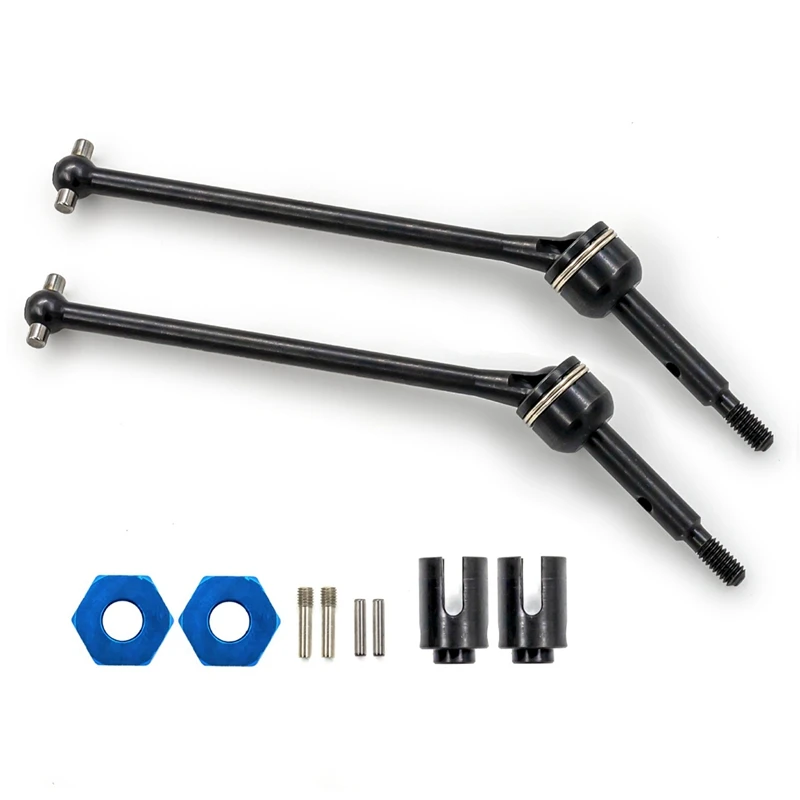 

2Pcs Steel Rear Drive Shaft CVD For 1/10 Traxxas Slash Rustler Stampede Hoss VXL 4X4 2WD RC Car Upgrades Parts,1