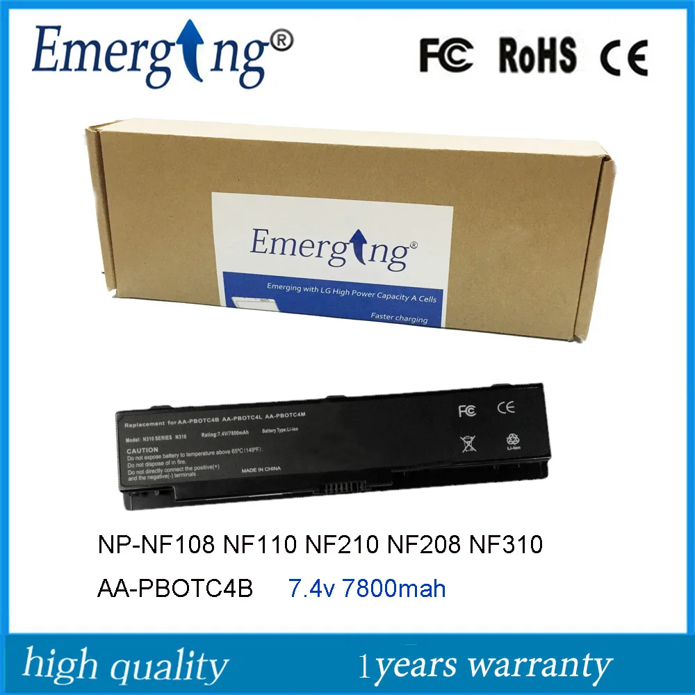 Новый аккумулятор для ноутбука Samsung NP-NF108 NF110 NF210 NF208 NF310 AA-PBOTC4B Новый аккумулятор для ноутбука Samsung NP-NF108 NF110 NF210 NF208 NF310 AA-PBOTC4B