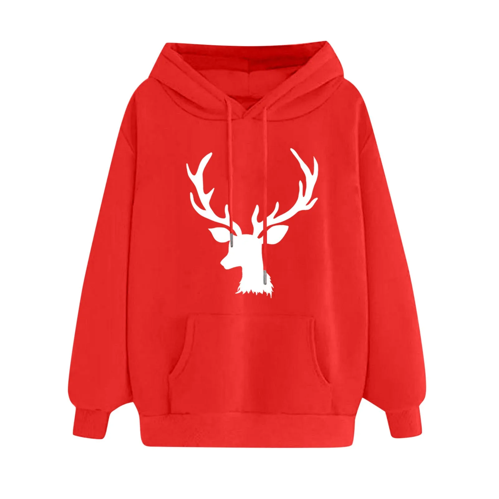 

Woman Hoodie Women Crewneck Pocket Long Sleeve Hoodie Christmas Print Sweatshirt Pullover Athletic Tops for Women Long Sleeve