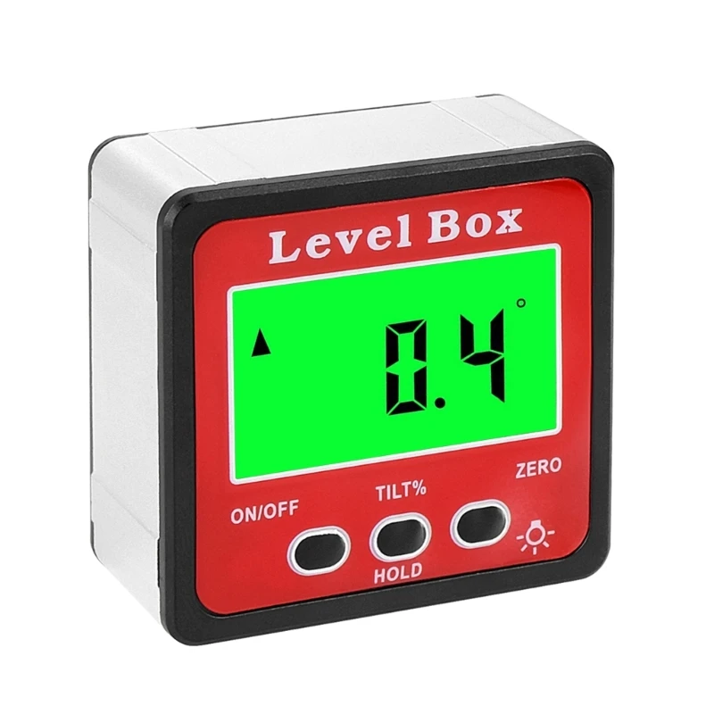 

4x90° Digital Inclinometer Protractor Backlights Protractor Slope Meter