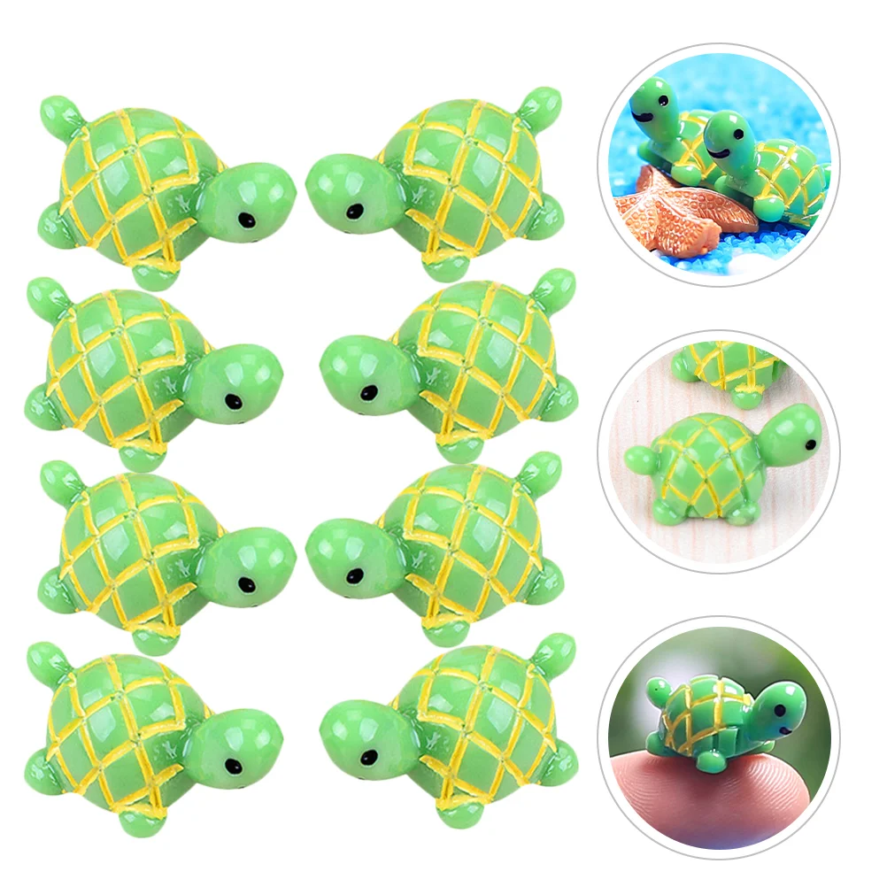 

30 Pcs Turtle Figurines Aquarium Adorn Cute Desk Decor Christmas Decorations Marine Animal Ornament Fish Tank Landscape Supply