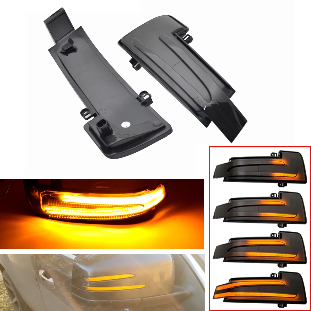 

LED Dynamic Mirror Turn Signal Light Indicator Blinker Sequential Lamps For Mercedes-Benz G R-Class GLS W463 X164 X166 W166 W251