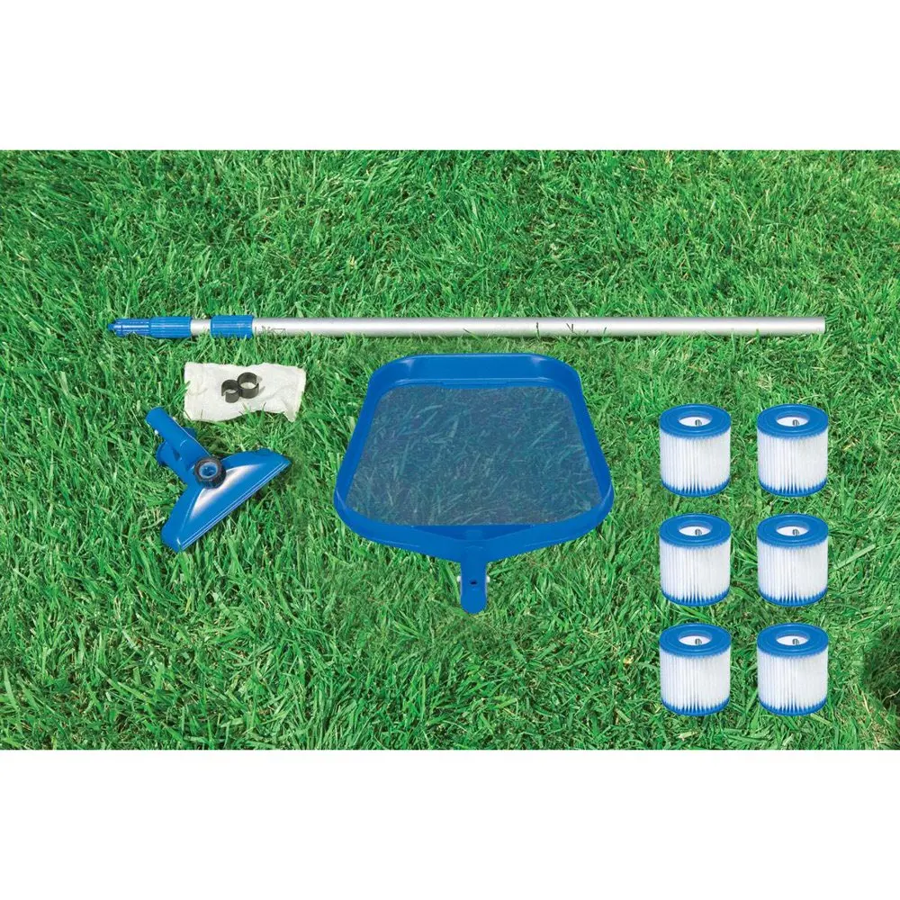 

Cleaning Maintenance Swimming Pool Kit with Vacuum, Pole, and Filters